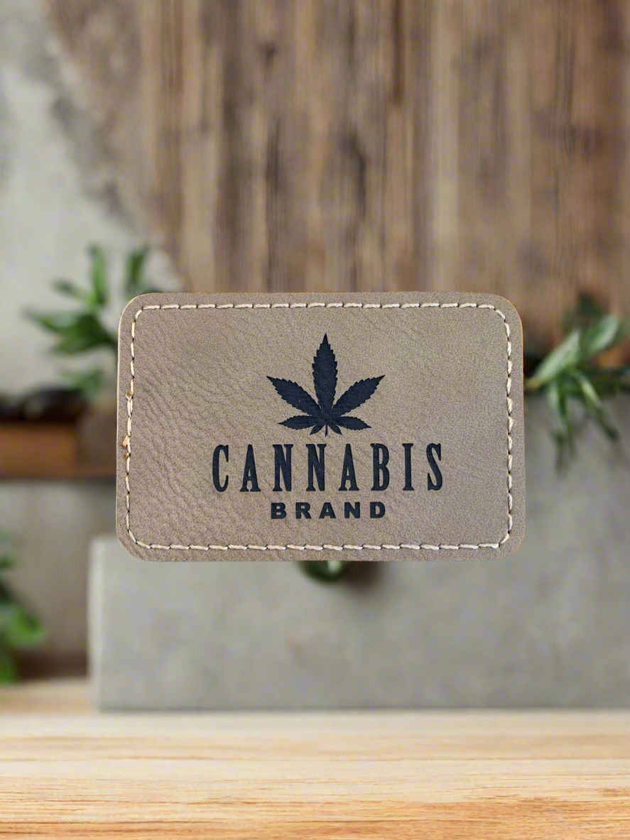 Cannabis Brand Logo- VELPATCH 3" x 2" inch Velcro Patch