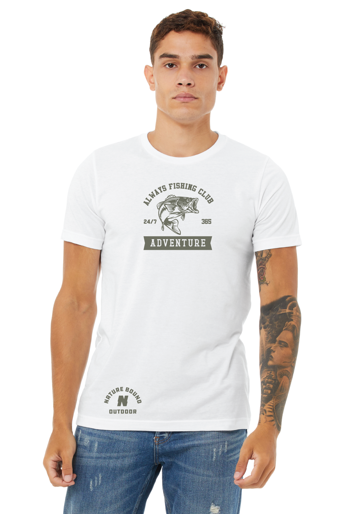 Nature Bound Outdoor Always Fishing Club T-Shirt