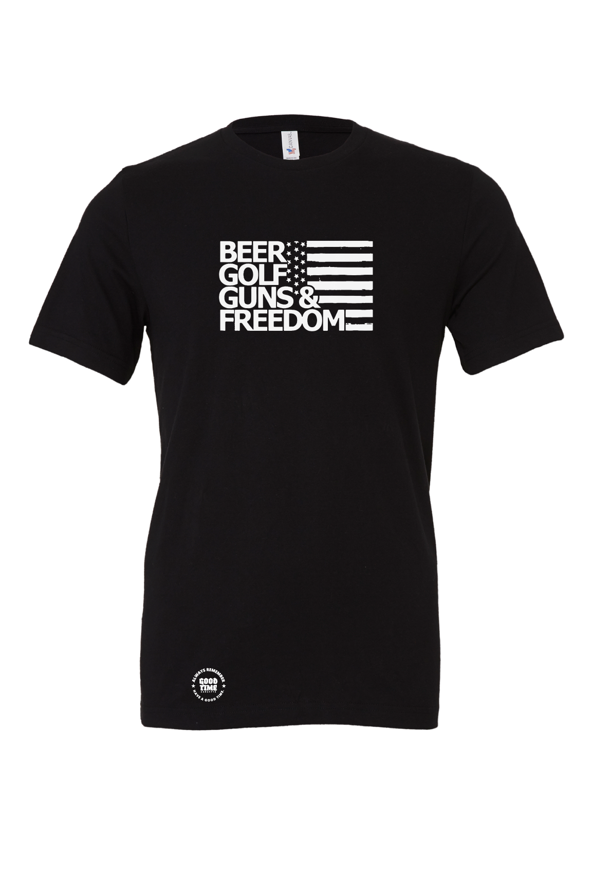 GOOD TIME Beer, Golf, Guns and Freedom T-Shirt
