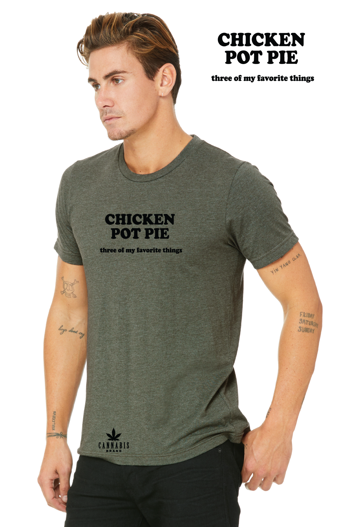 Cannabis Brand Chicken Pot Pie T-Shirt