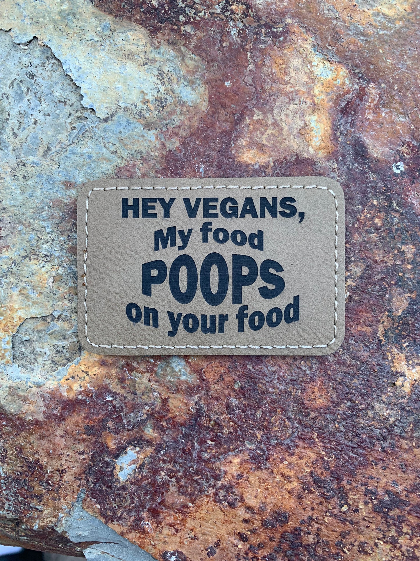 Nature Bound Outdoor Hey Vegans - VELPATCH 3" x 2" inch Velcro Patch