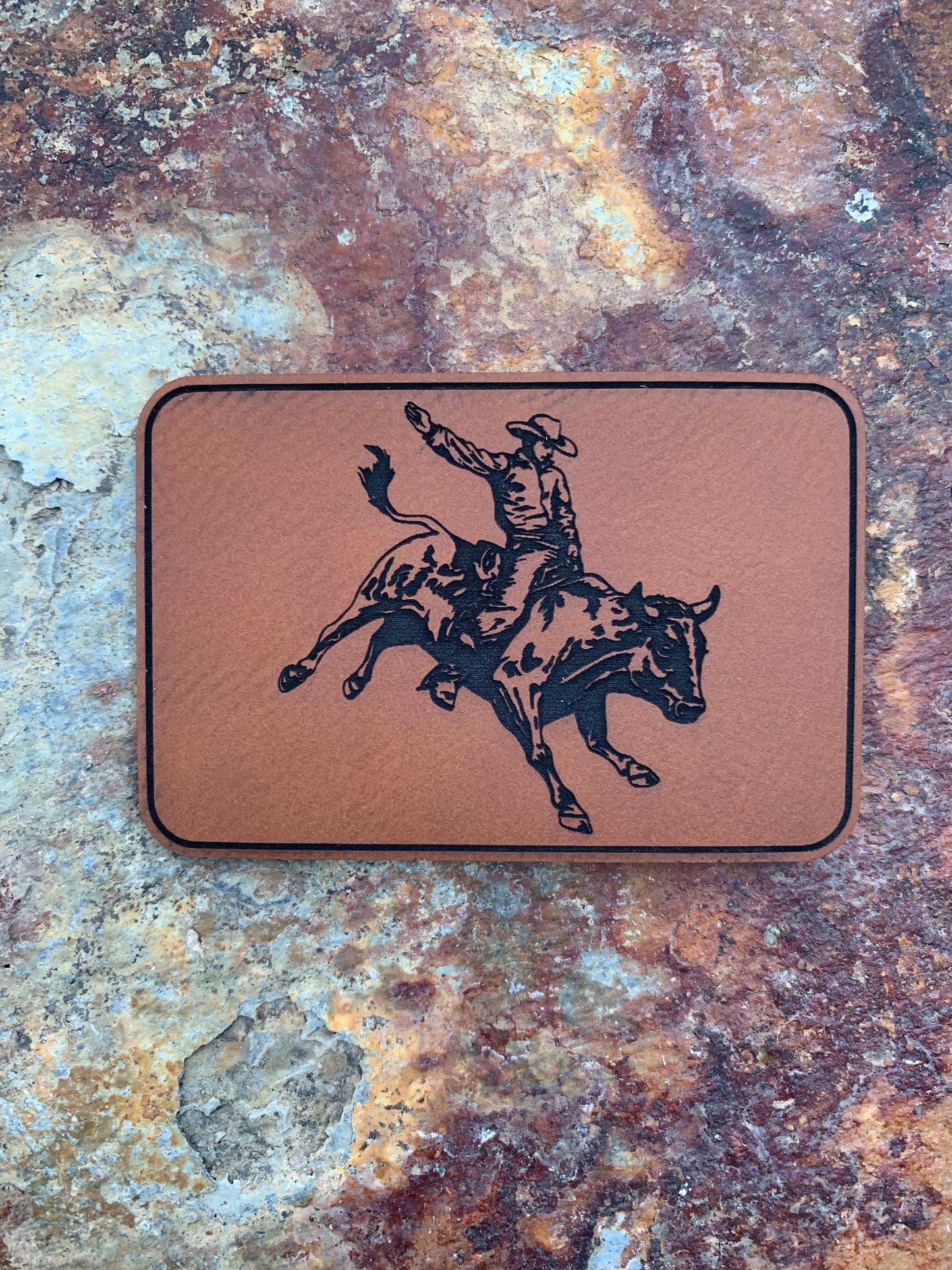Bull Rider - VELPATCH 3" x 2" inch Velcro Patch