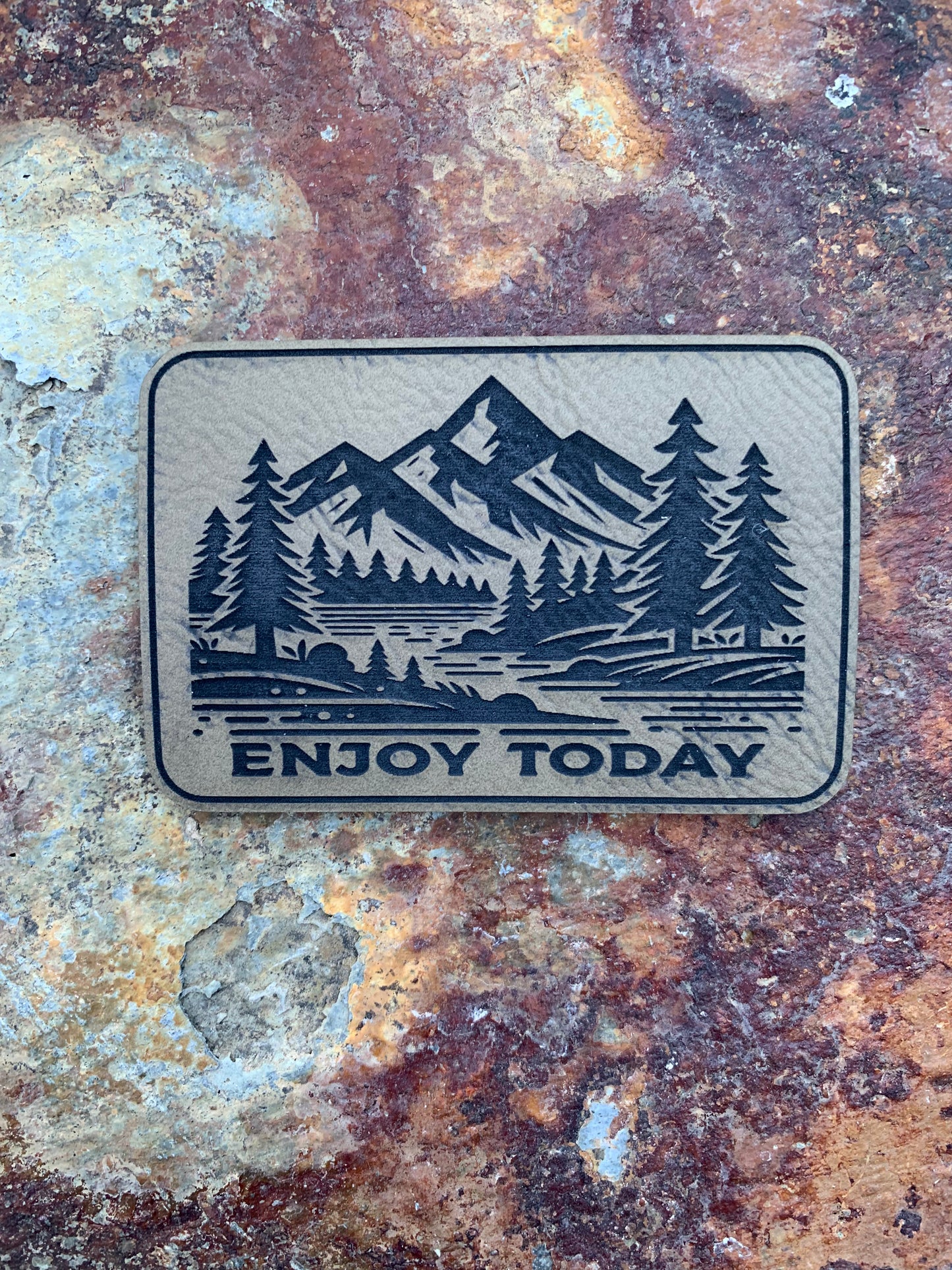 Nature Bound Outdoor Enjoy Today - VELPATCH 3" x 2" inch Velcro Patch