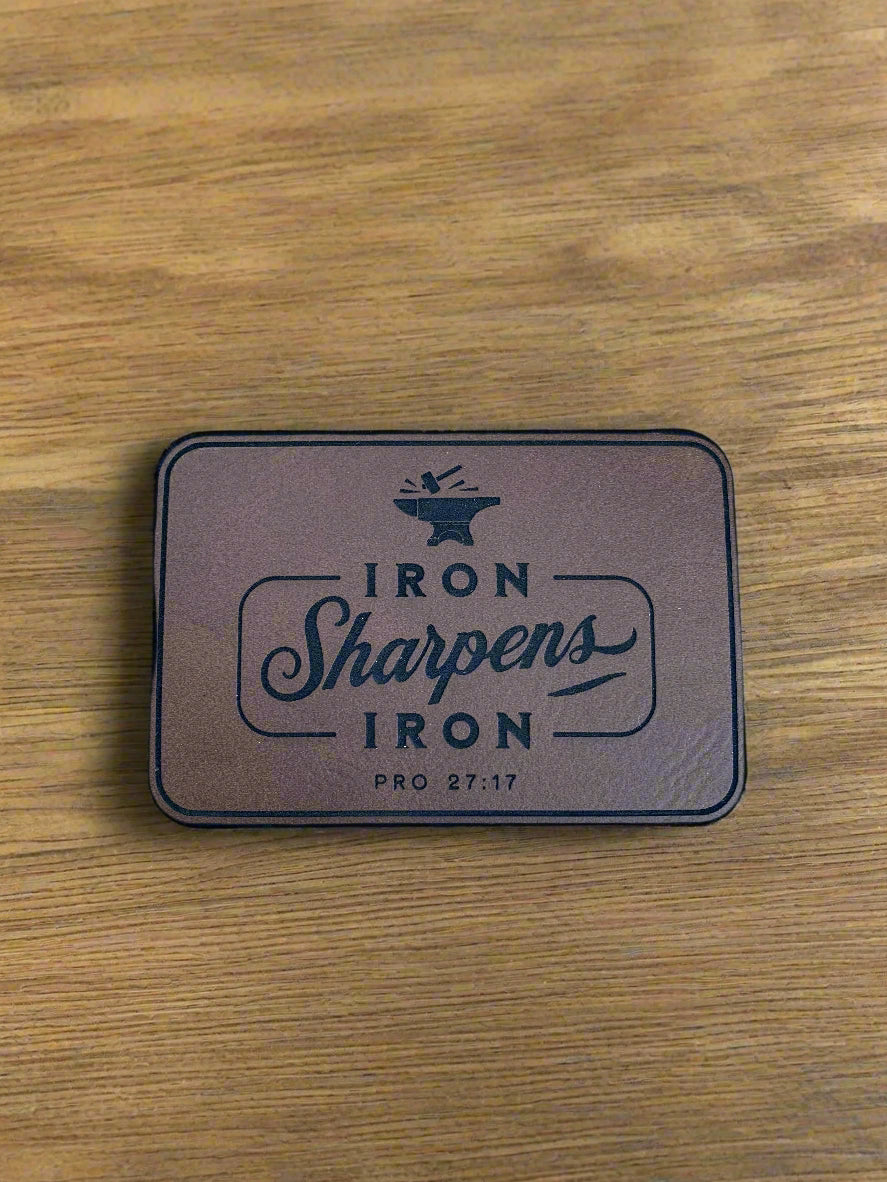 Iron Sharpens Iron - VELPATCH 3" x 2" inch Velcro Patch