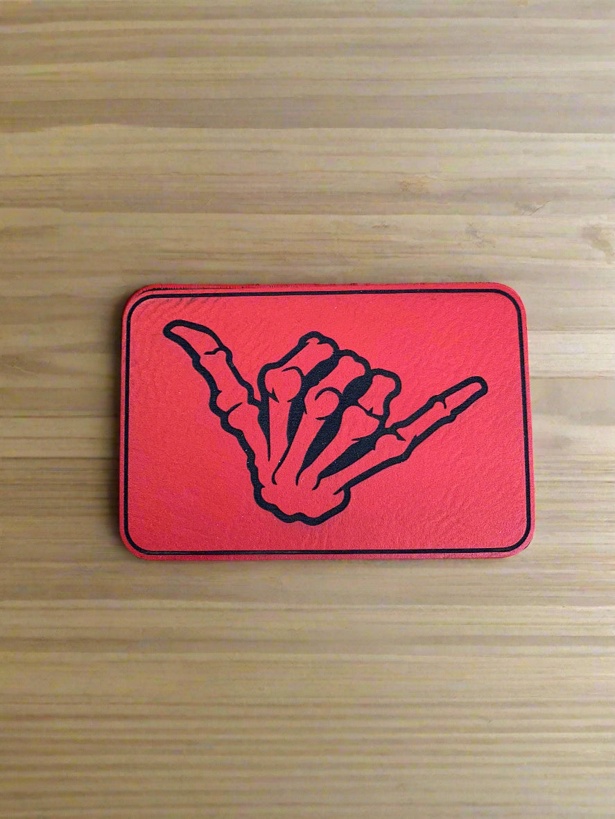 Skeleton Hang Loose - VELPATCH 3" x 2" inch Velcro Patch