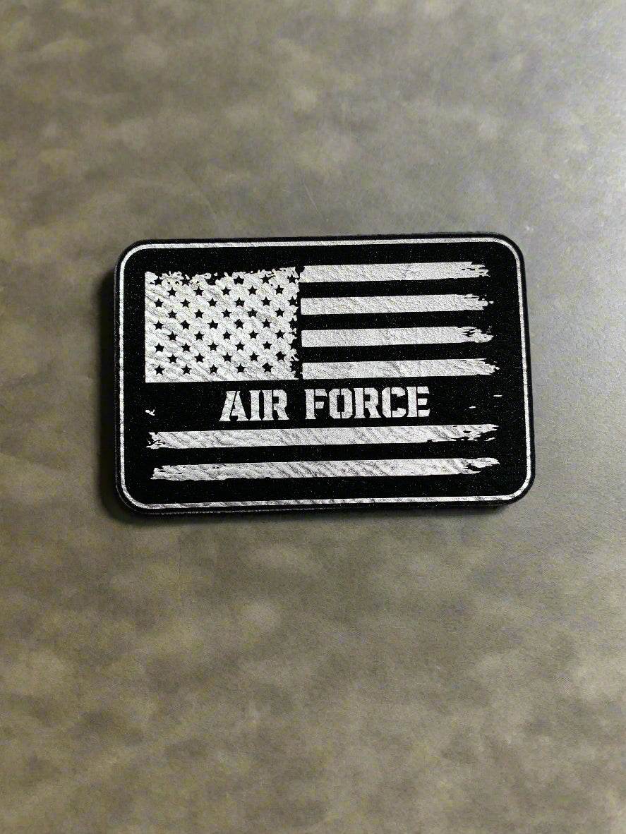 USA AIR FORCE FLAG - VELPATCH 3" x 2" inch Velcro Patch