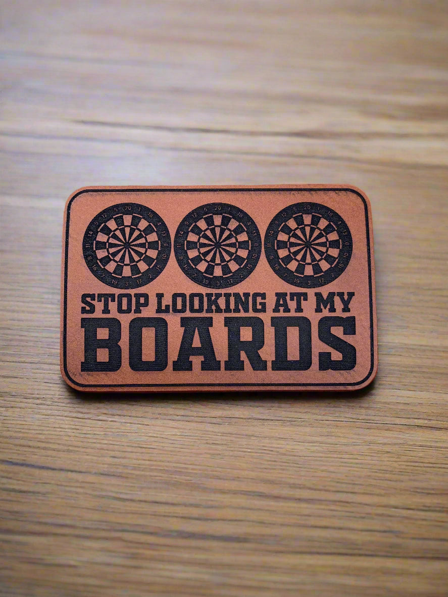 GOOD TIME Concepts Stop Looking At My Boards - VELPATCH 3" x 2" inch Velcro Patch