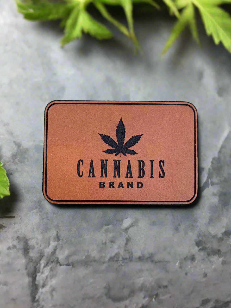 Cannabis Brand Logo- VELPATCH 3" x 2" inch Velcro Patch