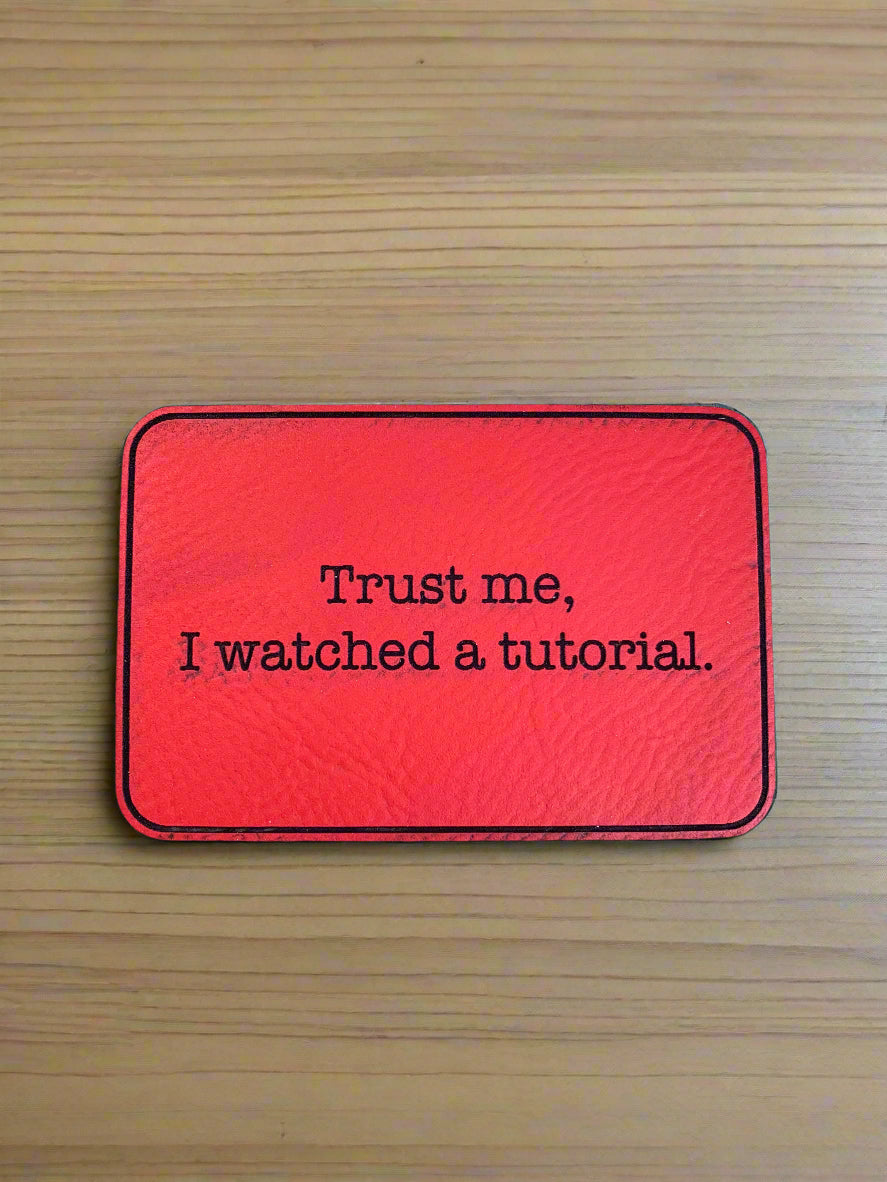 Trust me, I watched a tutorial. - VELPATCH 3" x 2" inch Velcro Patch