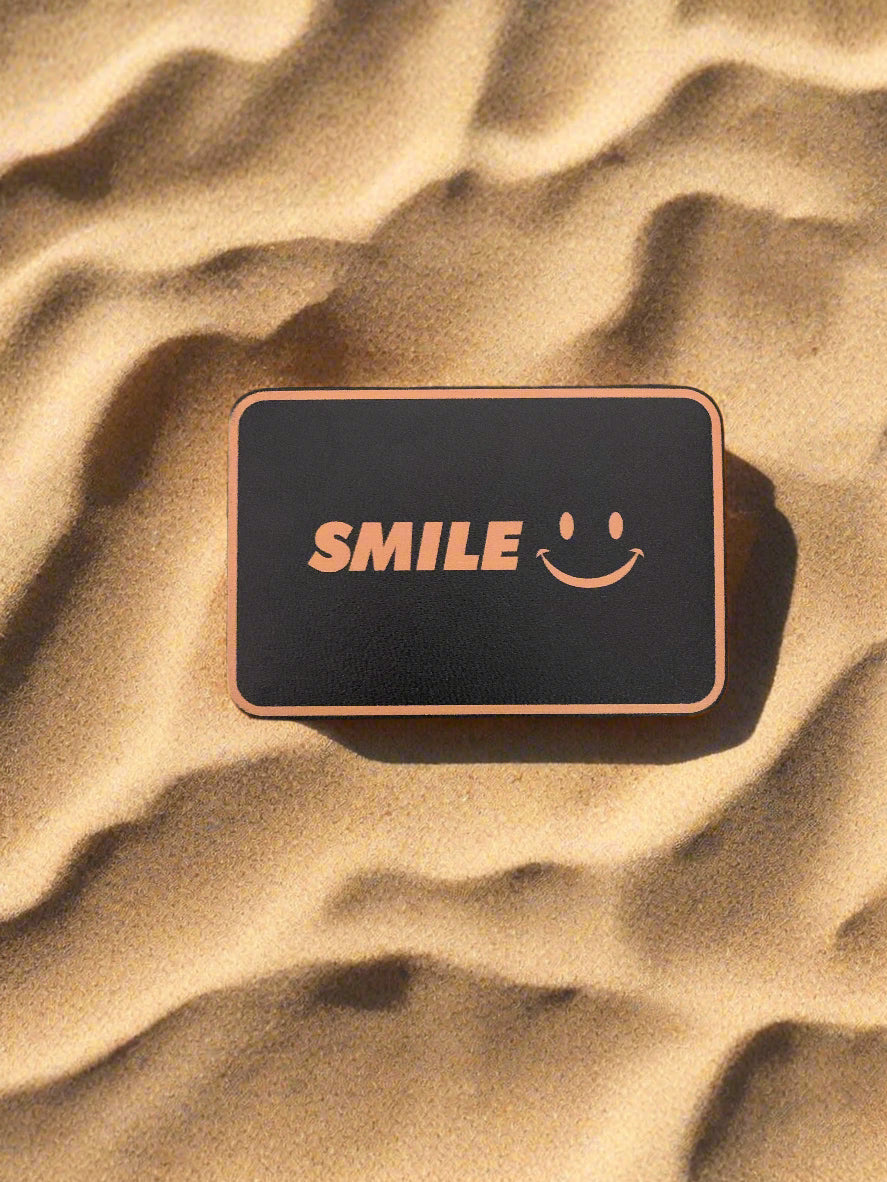 Smile Clothing Logo Orange UV - VELPATCH 3" x 2" inch Velcro Patch