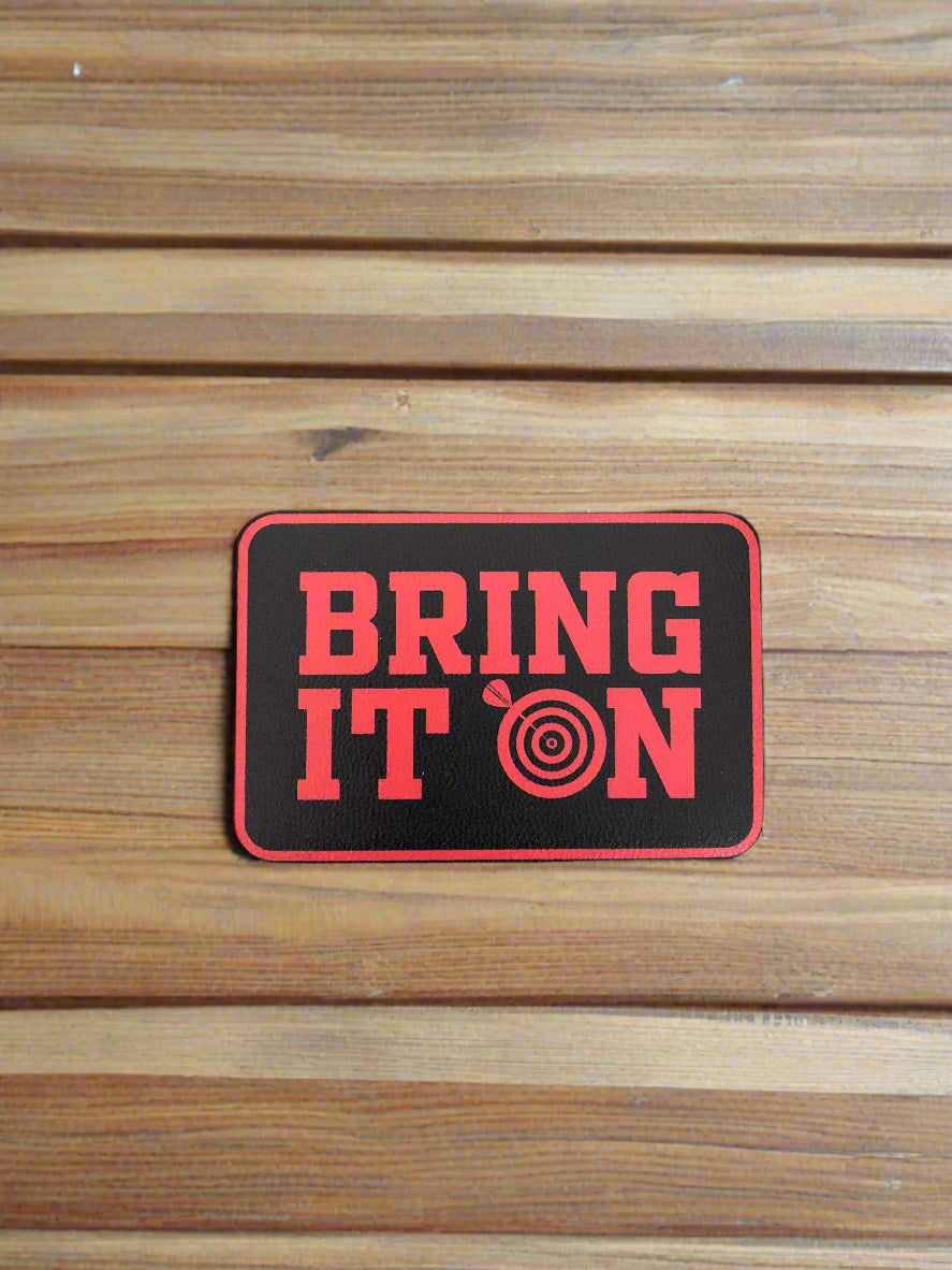 GOOD TIME Concepts Bring It On Dart UV - VELPATCH 3" x 2" inch Velcro Patch