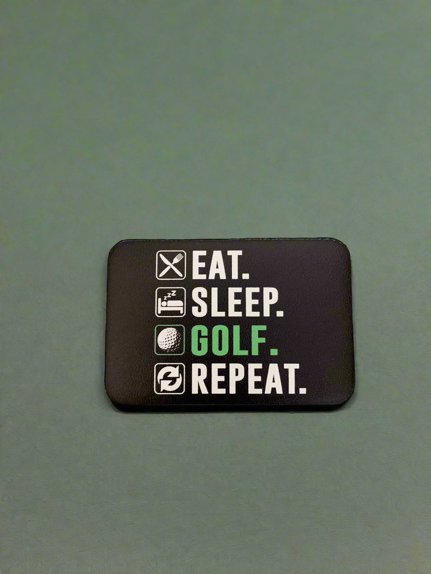 GOOD TIME Concepts Eat, Sleep, Golf, Repeat UV - VELPATCH 3" x 2" inch Velcro Patch