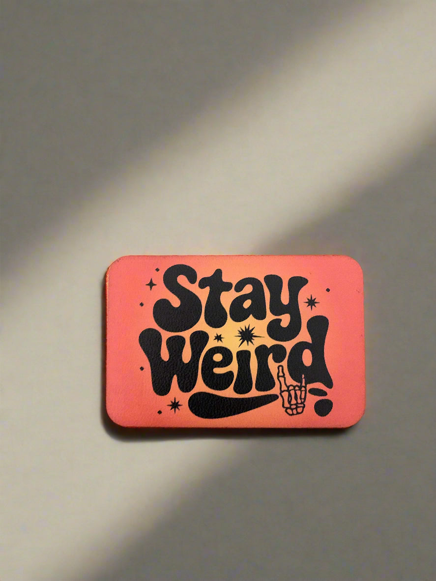 Stay Weird UV - VELPATCH 3" x 2" inch Velcro Patch