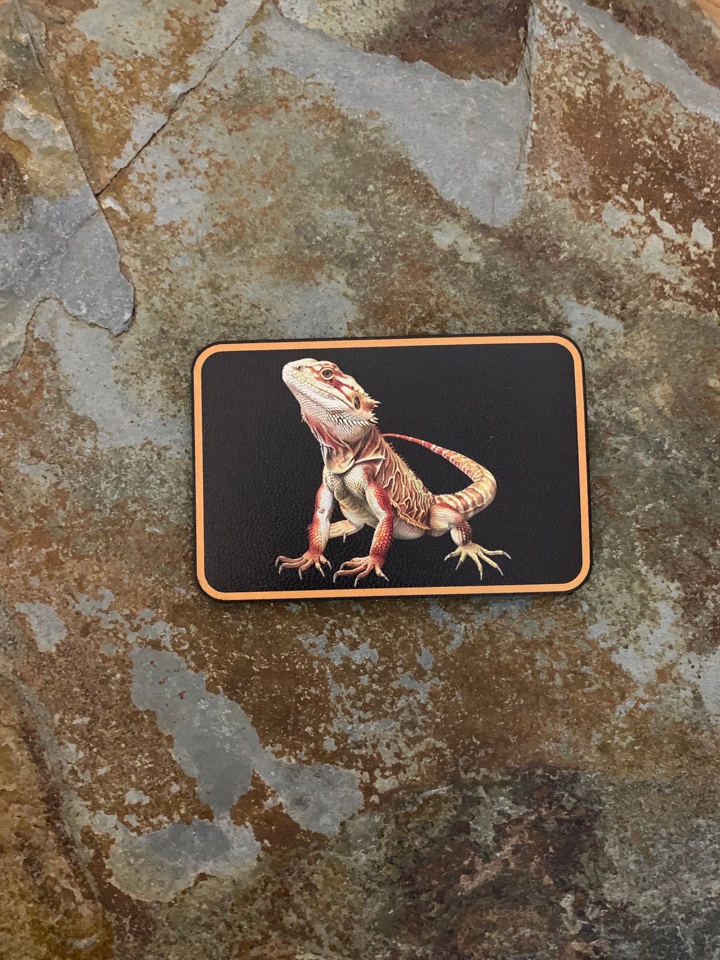 Random Lizard Gold UV - VELPATCH 3" x 2" inch Velcro Patch