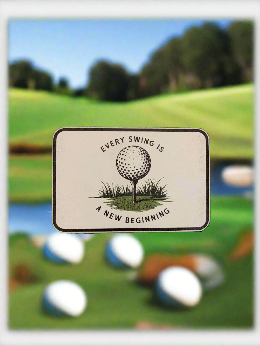GOOD TIME Concepts Every Swing Is A New Beginning UV - VELPATCH 3" x 2" inch Velcro Patch