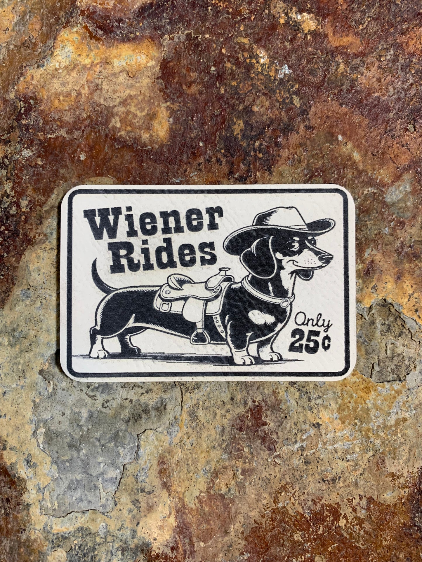 Wiener Rides - VELPATCH 3" x 2" inch Velcro Patch