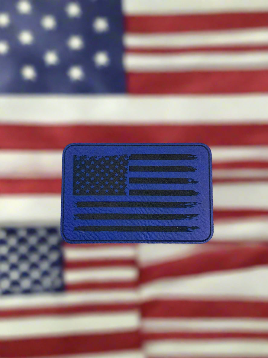 Freedom USA Flag - VELPATCH 3" x 2" inch Velcro Patch