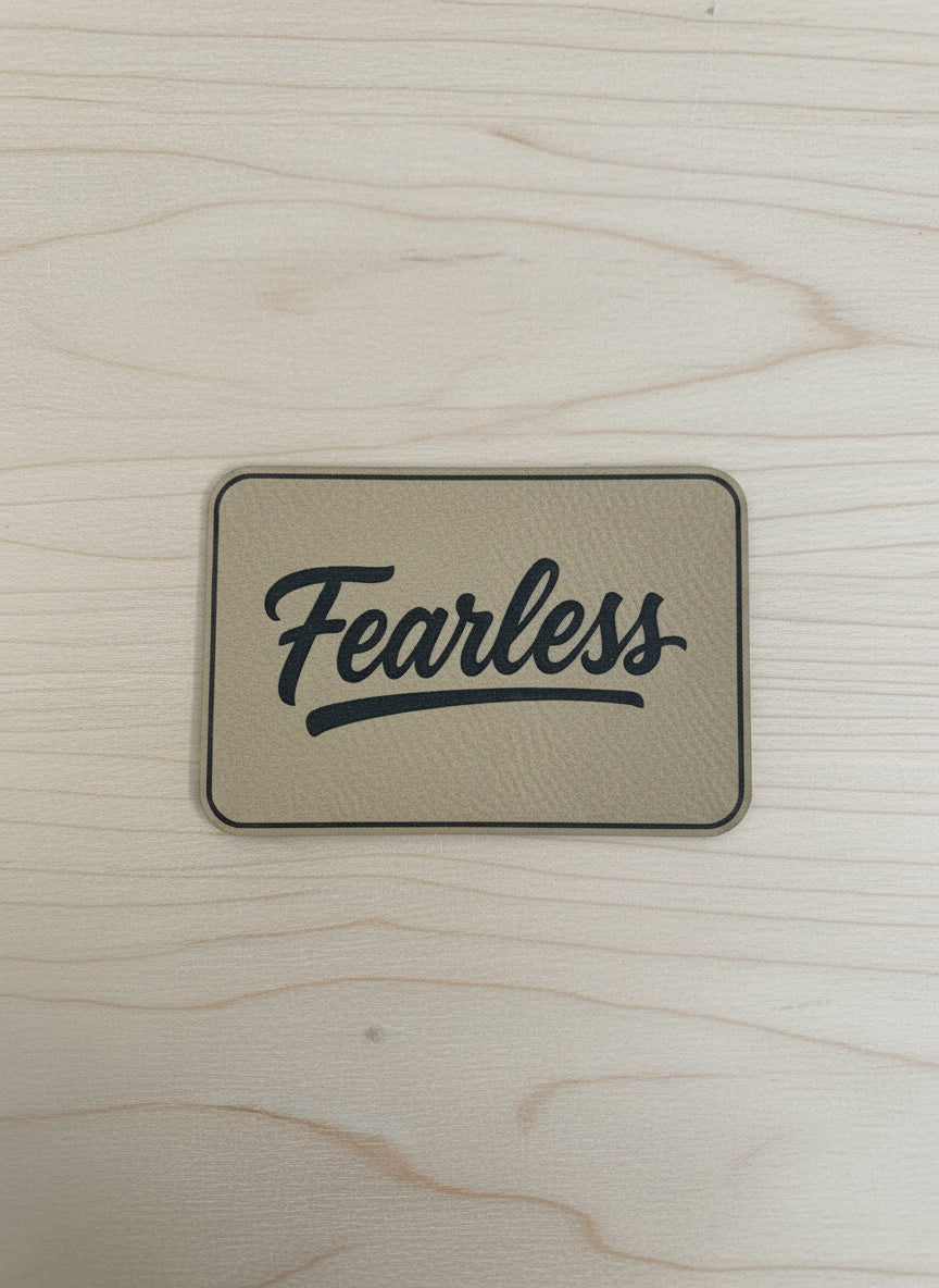 Positive Mindset Fearless - VELPATCH 3" x 2" inch Velcro Patch