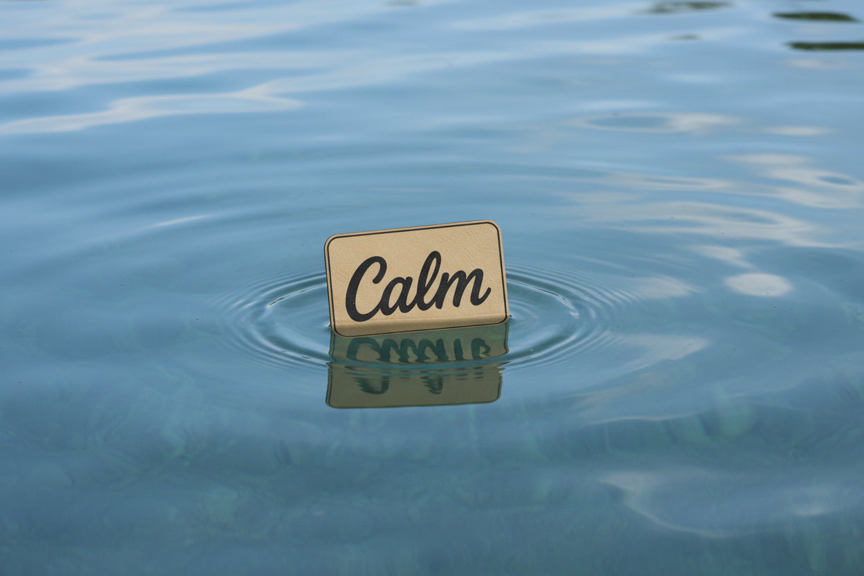 Positive Mindset Calm - VELPATCH 3" x 2" inch Velcro Patch