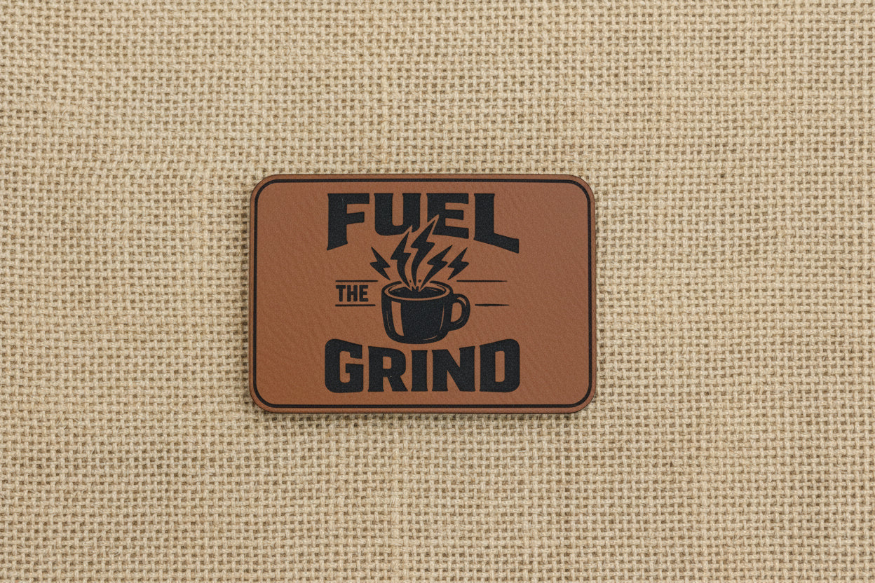 Fuel The Grind - VELPATCH 3" x 2" inch Hook Backed Patch