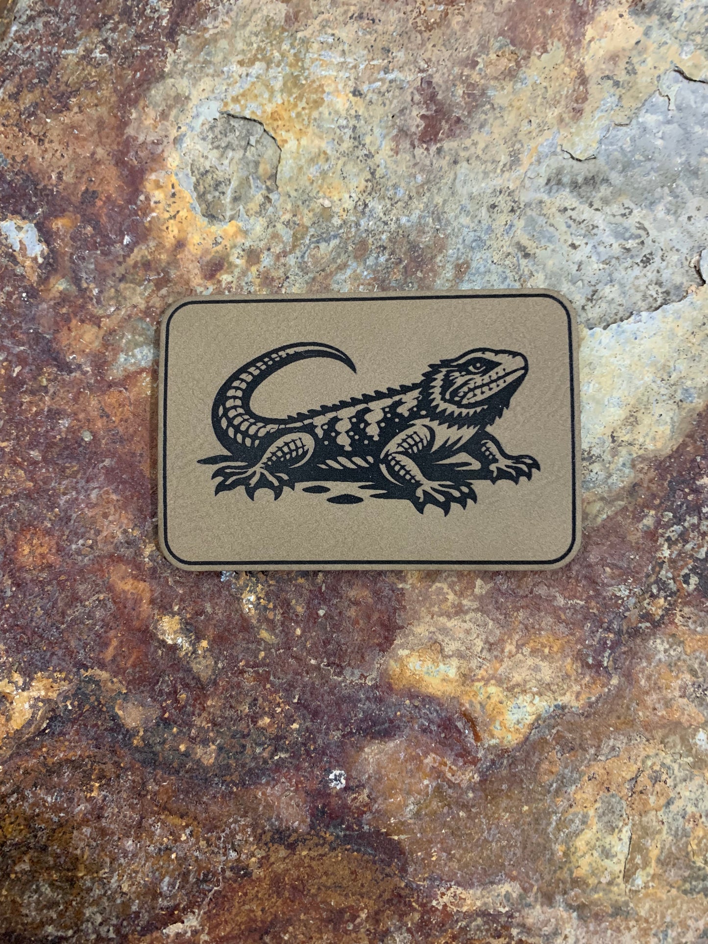 Nature Bound Outdoor Lizard - VELPATCH 3" x 2" inch Hook Backed Patch