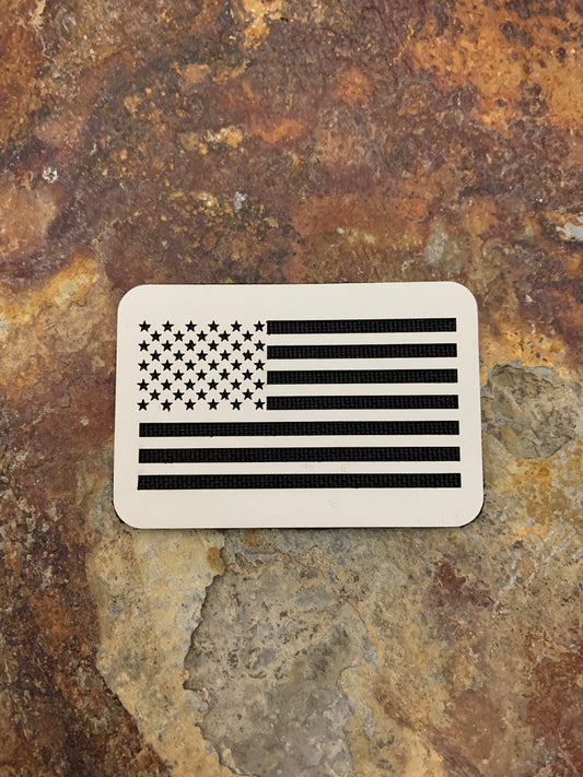 USA Flag Signature - VELPATCH 3" x 2" inch Hook Backed Patch