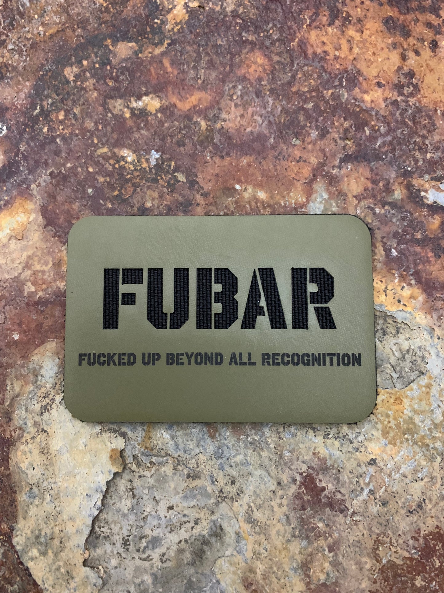 FUBAR Signature - VELPATCH 3" x 2" inch Hook Backed Patch