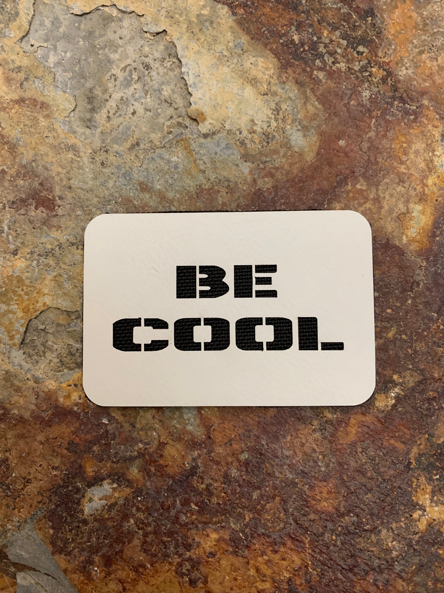 Positive Mindset Be Cool Signature - VELPATCH 3" x 2" inch Hook Backed Patch