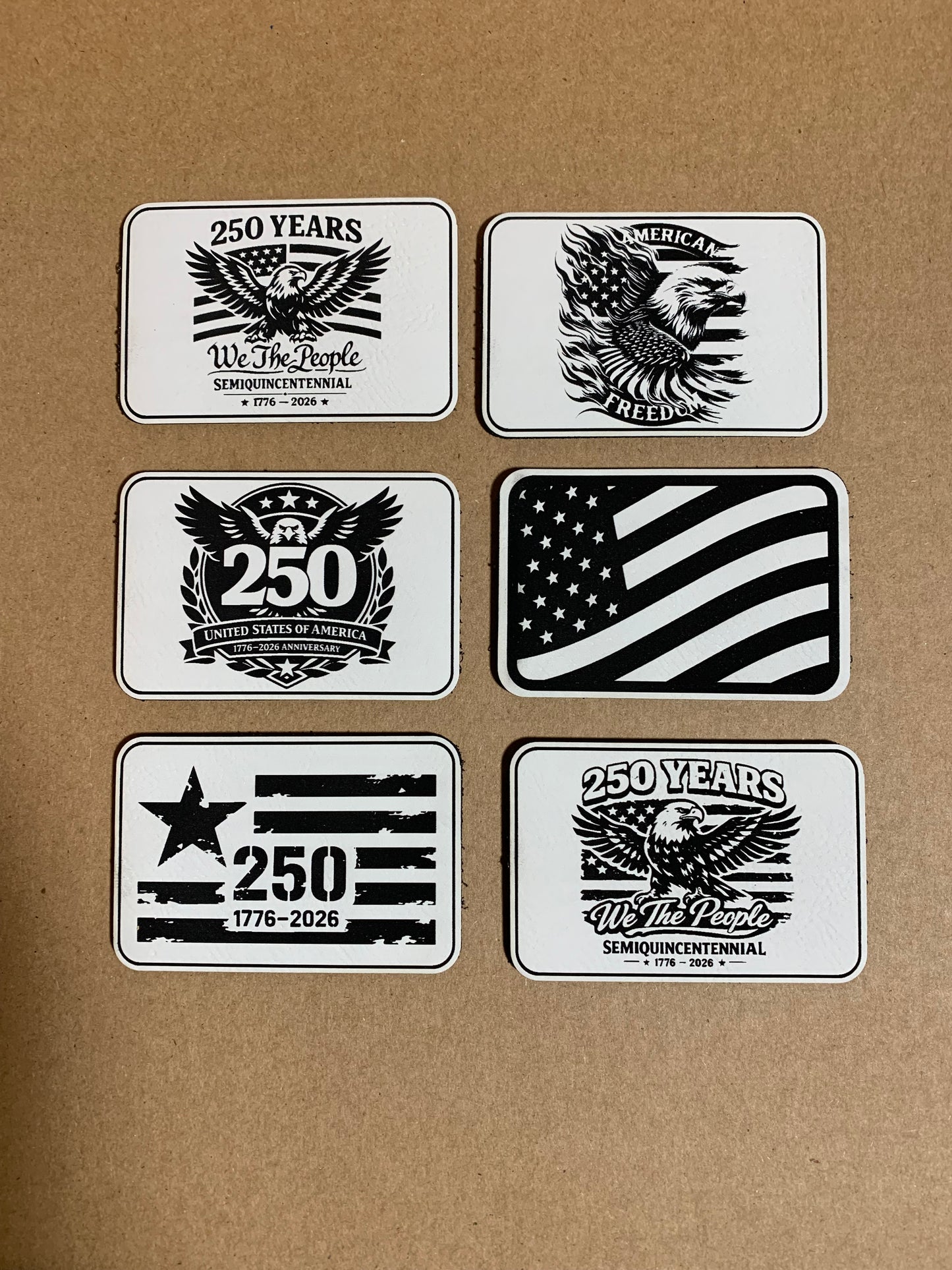 Freedom Since 1776 PATCH SERIES - VELPATCH 3" x 2" inch Hook Backed Patch