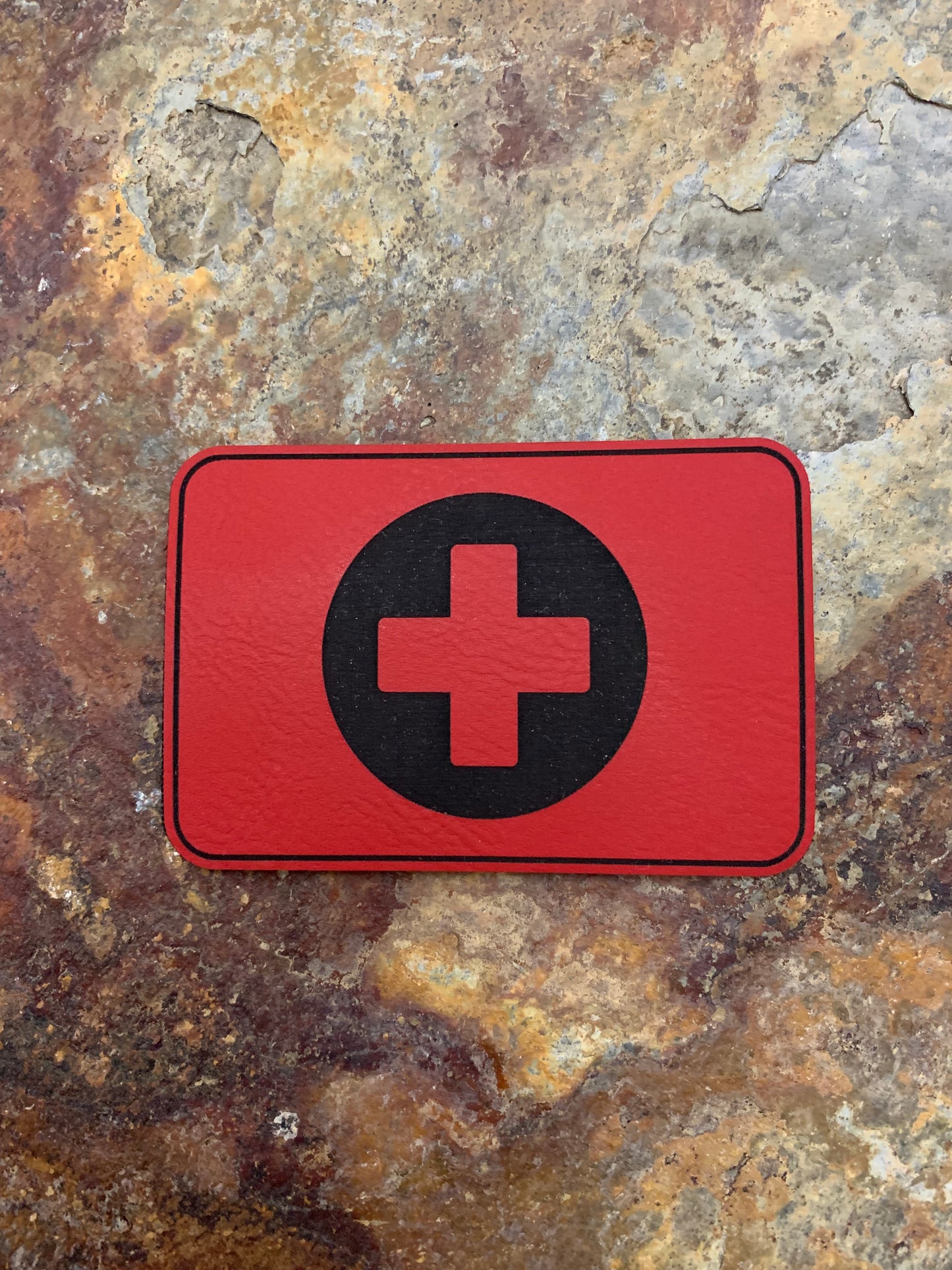 Medical Cross - VELPATCH 3" x 2" inch Hook Backed Patch