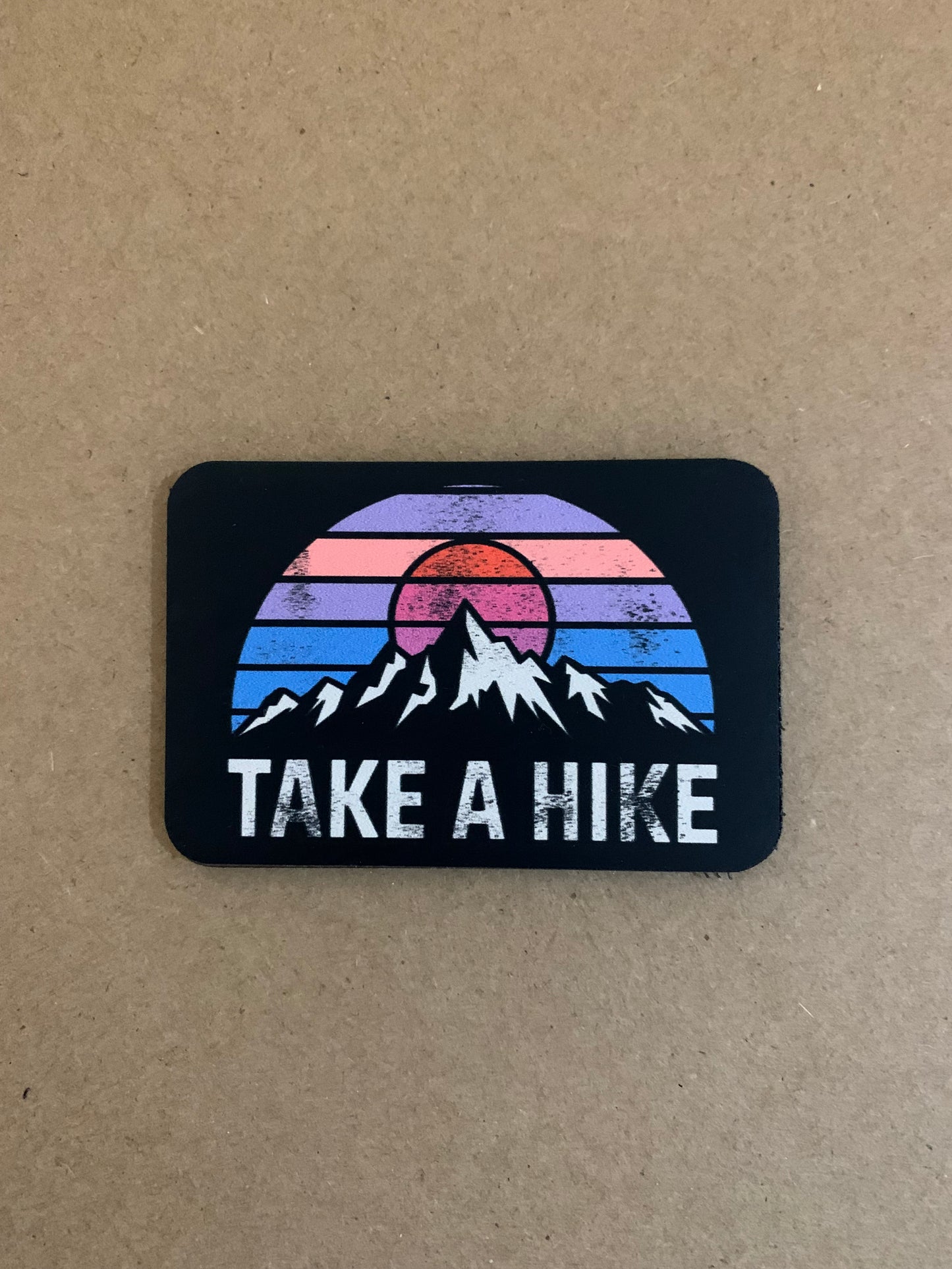 Nature Bound Outdoor Take A Hike Vintage DTF - VELPATCH 3" x 2" inch Hook Backed Patch