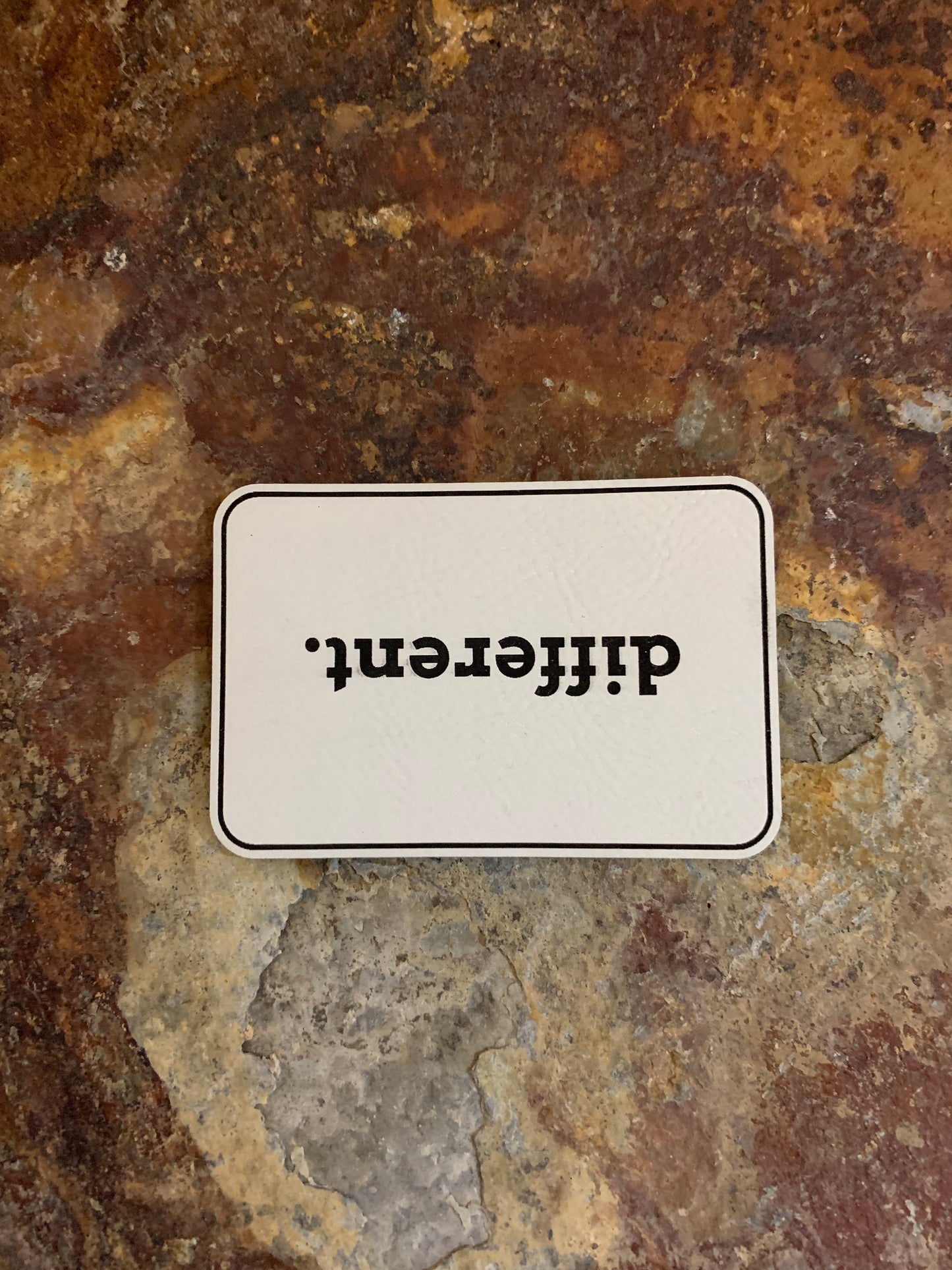 Positive Mindset Different - VELPATCH 3" x 2" inch Hook Backed Patch