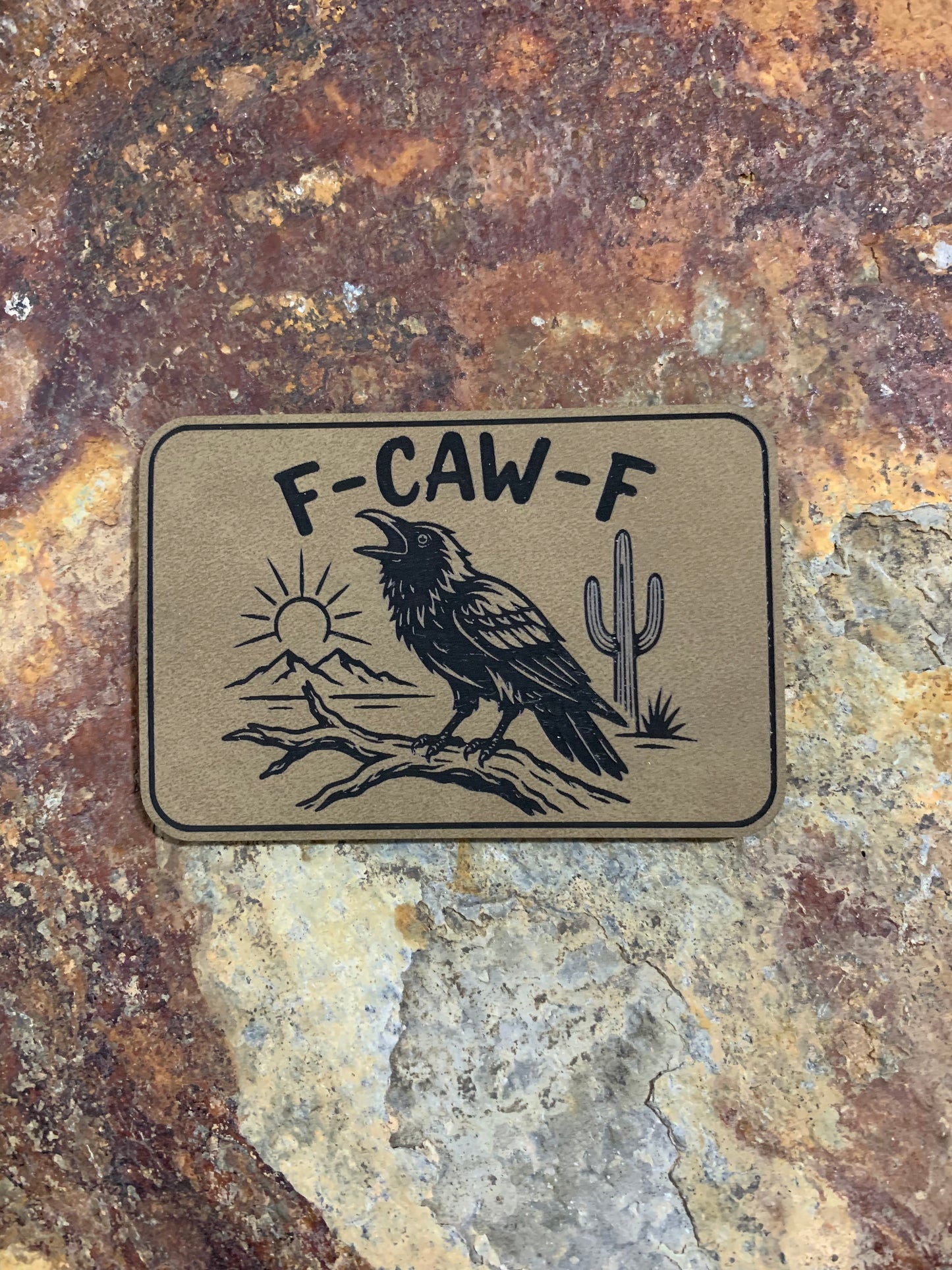 F-CAW-F - VELPATCH 3" x 2" inch Hook Backed Patch