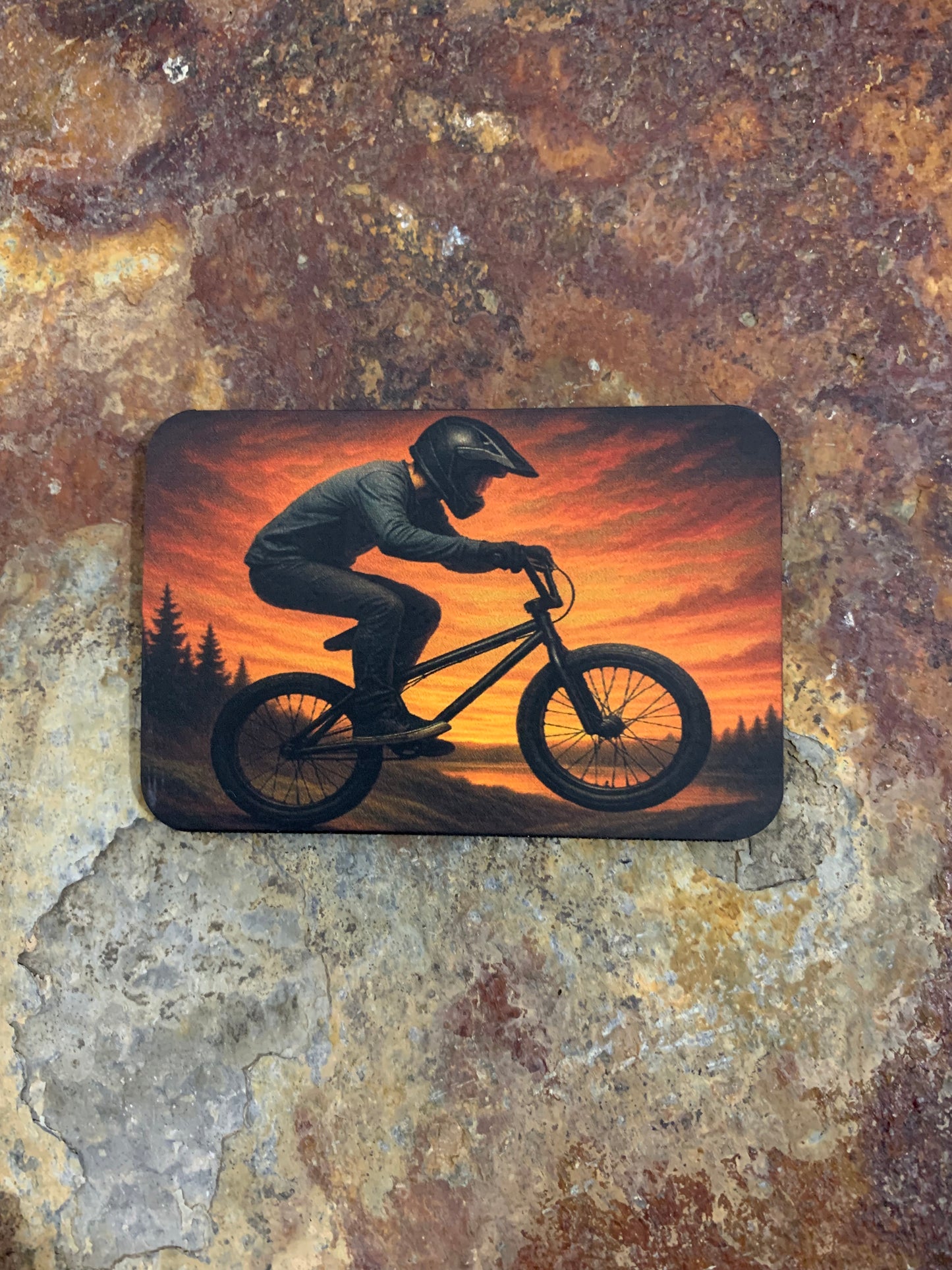 GOOD TIME Concepts BMX SUNSET DTF - VELPATCH 3" x 2" inch Hook Backed Patch