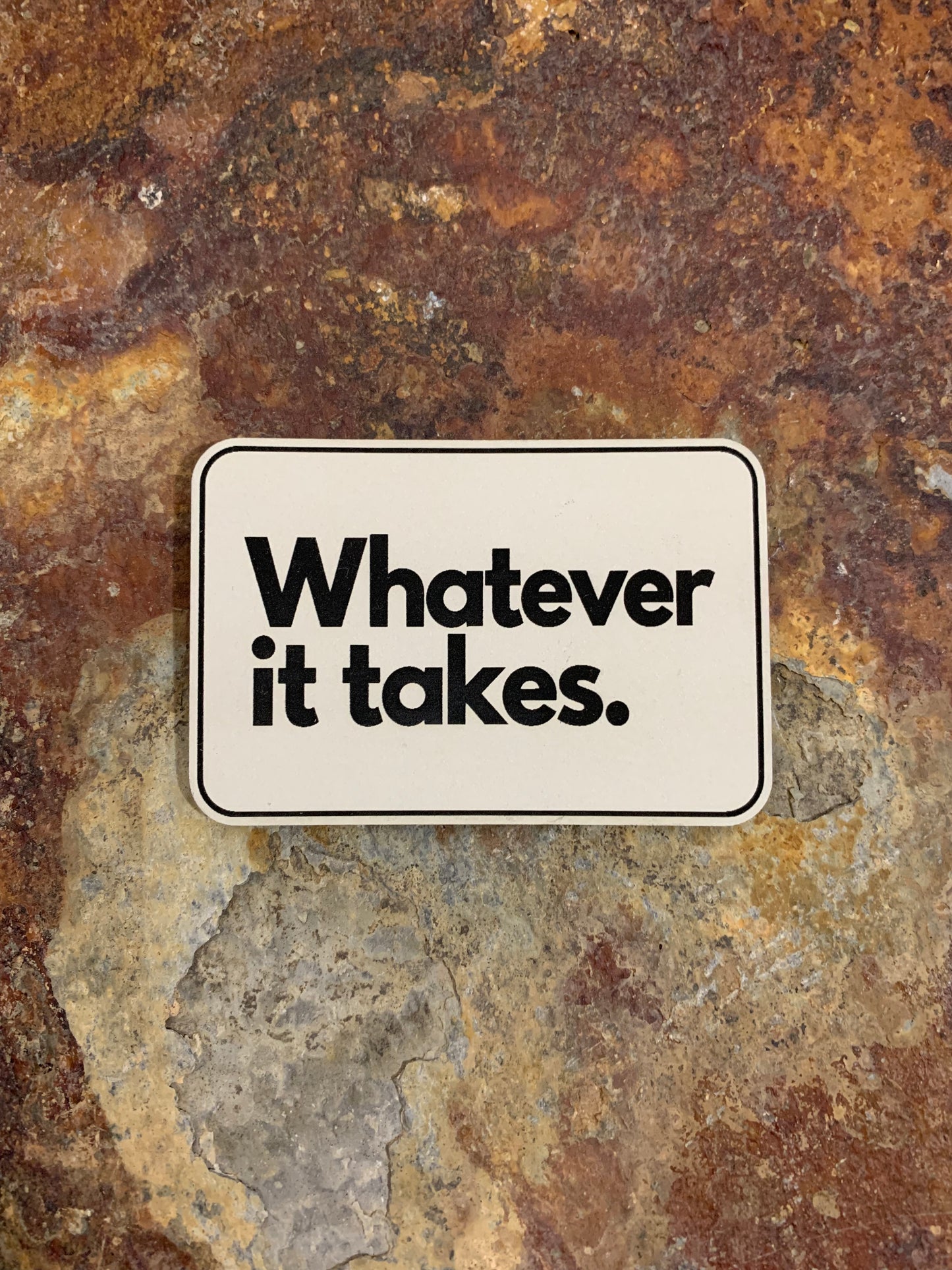 Positive Mindset Whatever It Takes - VELPATCH 3" x 2" inch Hook Backed Patch