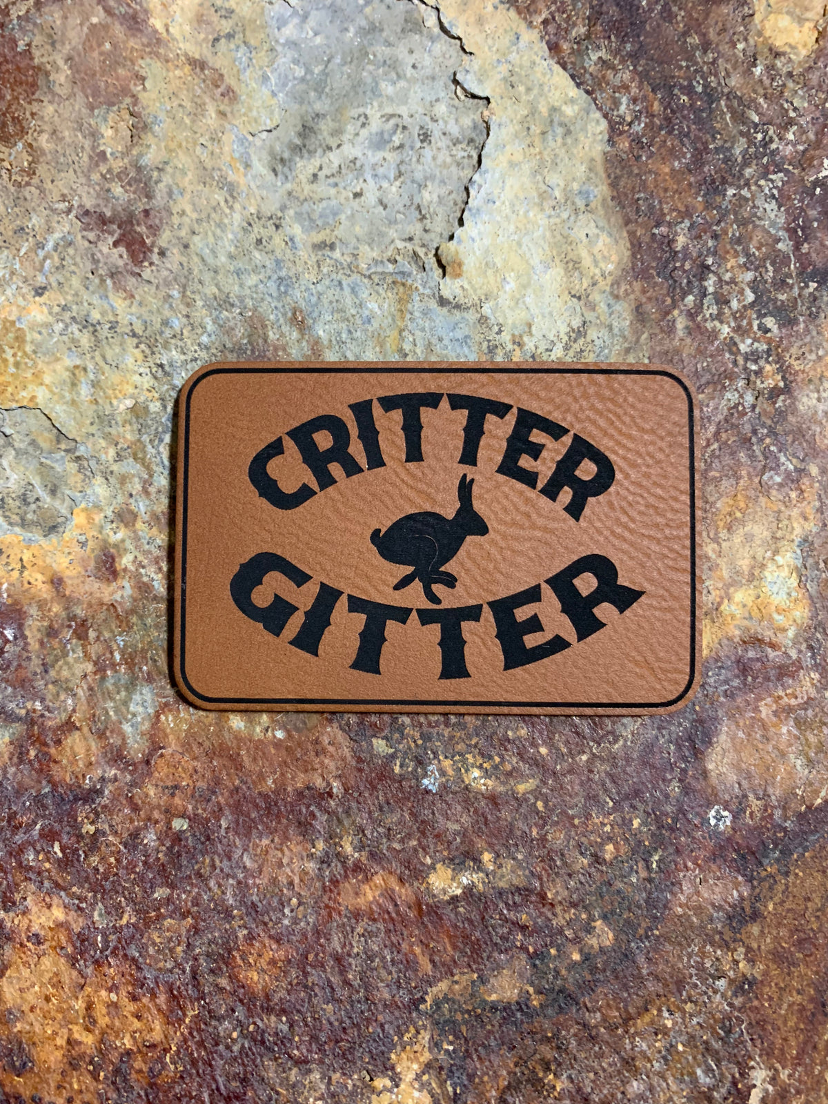 Nature Bound Outdoor Critter Gitter - VELPATCH 3" x 2" inch Hook Backed Patch - Laser