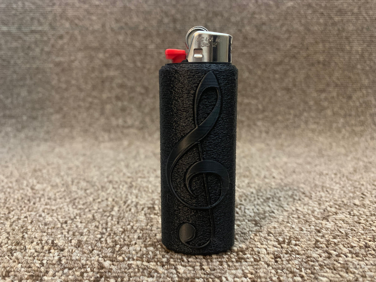 Treble Clef Lighter Cover – Fits Full-Size BIC® Lighters