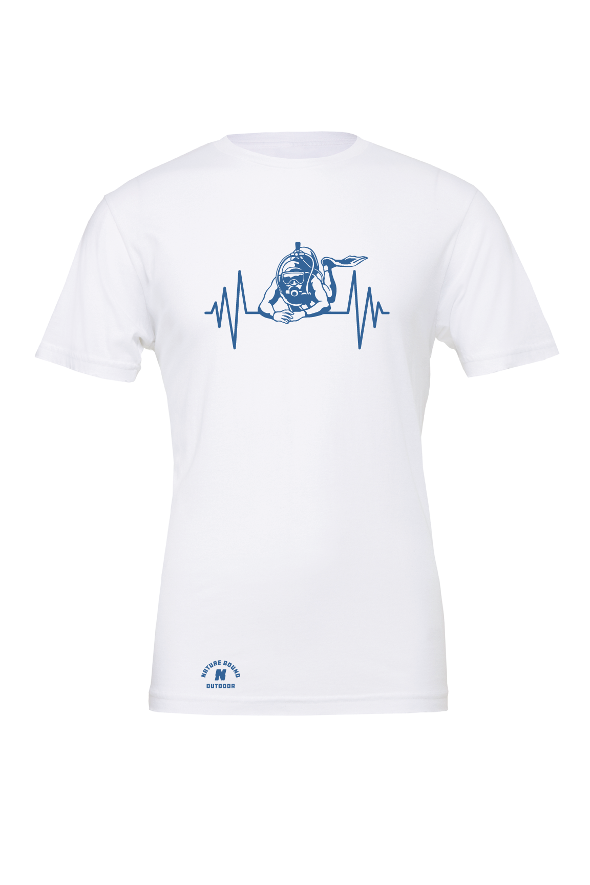 Nature Bound Outdoor Scuba Diving Heartbeat T-Shirt