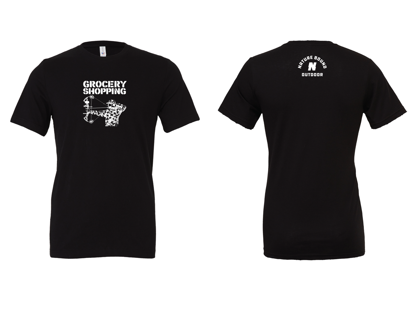 Nature Bound Outdoor Hunter Grocery Shopping T-Shirt