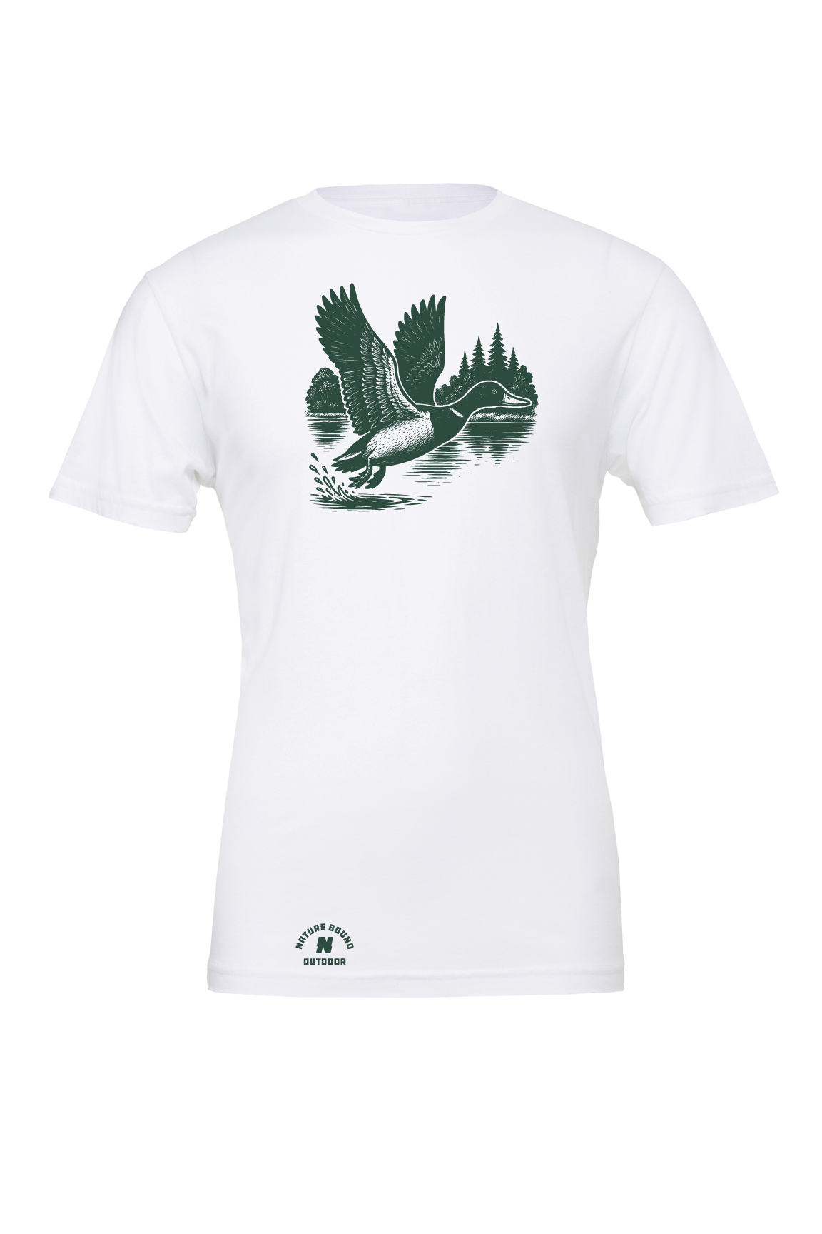 Nature Bound Outdoor Mallard Duck Scene T-Shirt