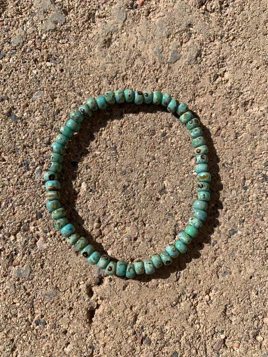 Picasso Turquoise Seed Bead Bracelet