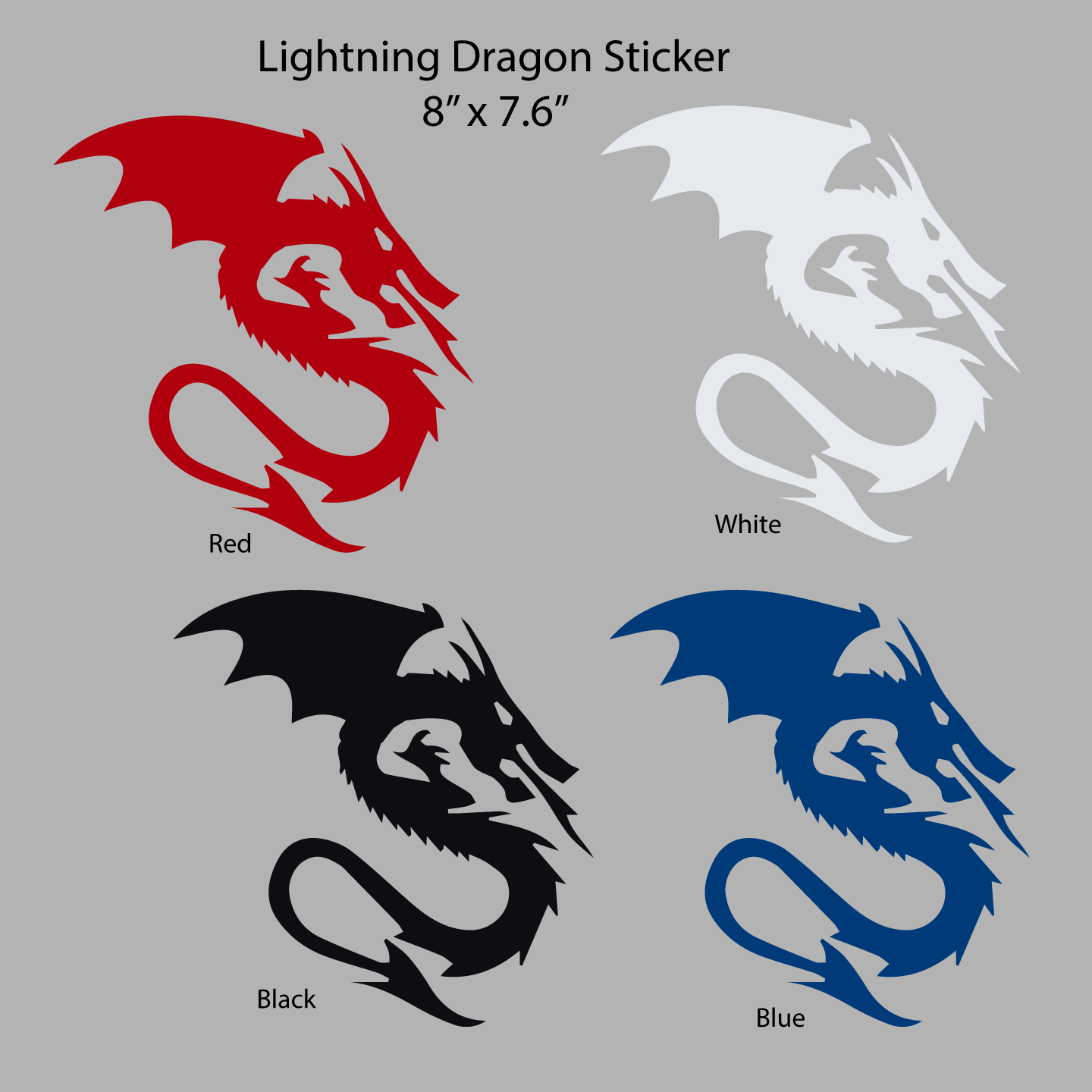 Sherlock Holmes Trives svinge Lightning Dragon Vinyl Sticker