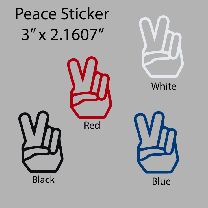 Positive Mindset Peace Vinyl Sticker