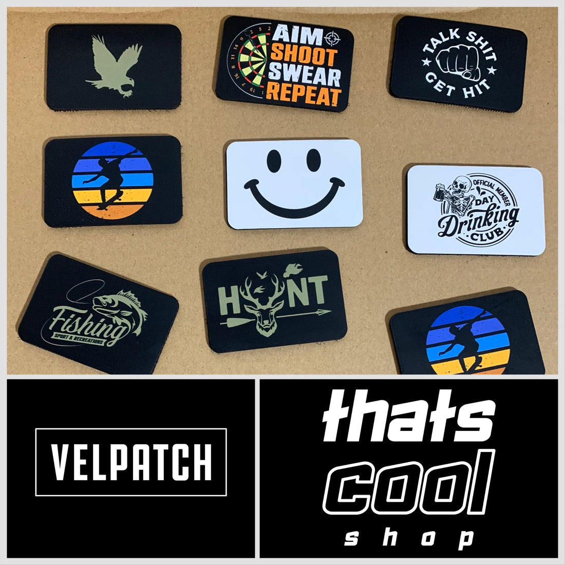 Check Out The New - VELPATCH 3" x 2" inch Hook Backed Patches - DTF