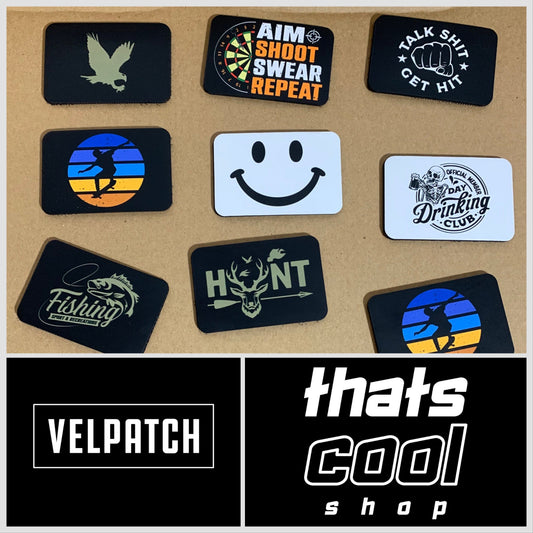 Check Out The New - VELPATCH 3" x 2" inch Hook Backed Patches - DTF