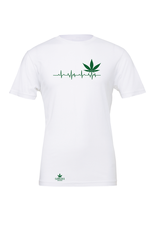 Cannabis Brand Heartbeat Leaf T-Shirt