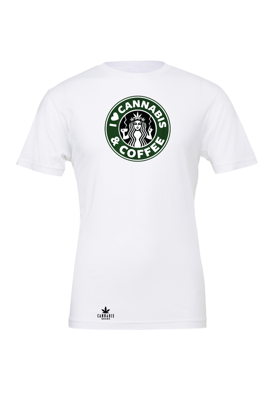 Cannabis Brand I Love Cannabis And Coffee T-Shirt