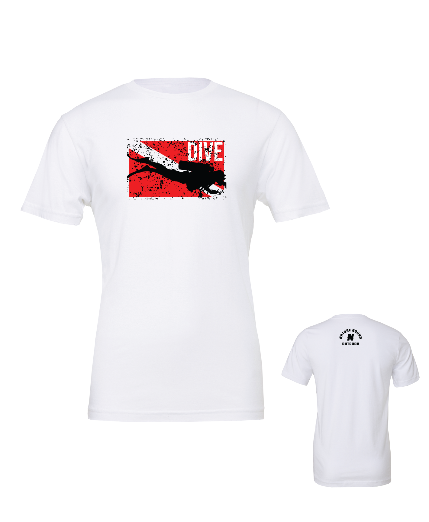 Nature Bound Outdoor Scuba Dive Flag T-Shirt