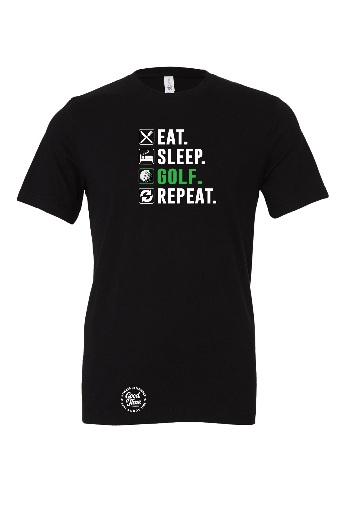 GOOD TIME Concepts Eat, Sleep, Golf, Repeat T-Shirt