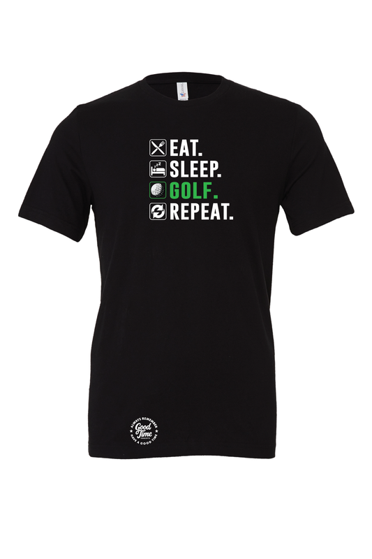 GOOD TIME Concepts Eat, Sleep, Golf, Repeat T-Shirt